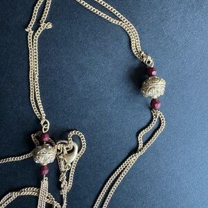 Banana Republic long gold necklace